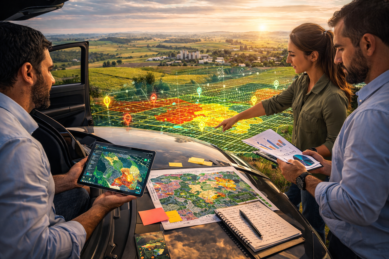 Definição de territórios de vendas com base em clusters produtivos do agro