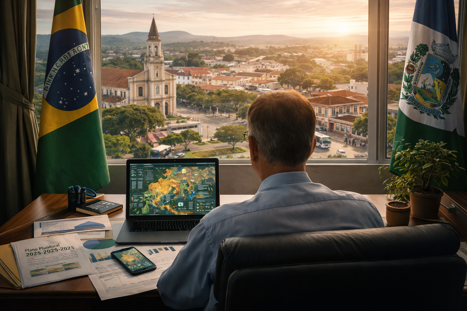 Planejamento público municipal com dados georreferenciados e metas regionalizadas